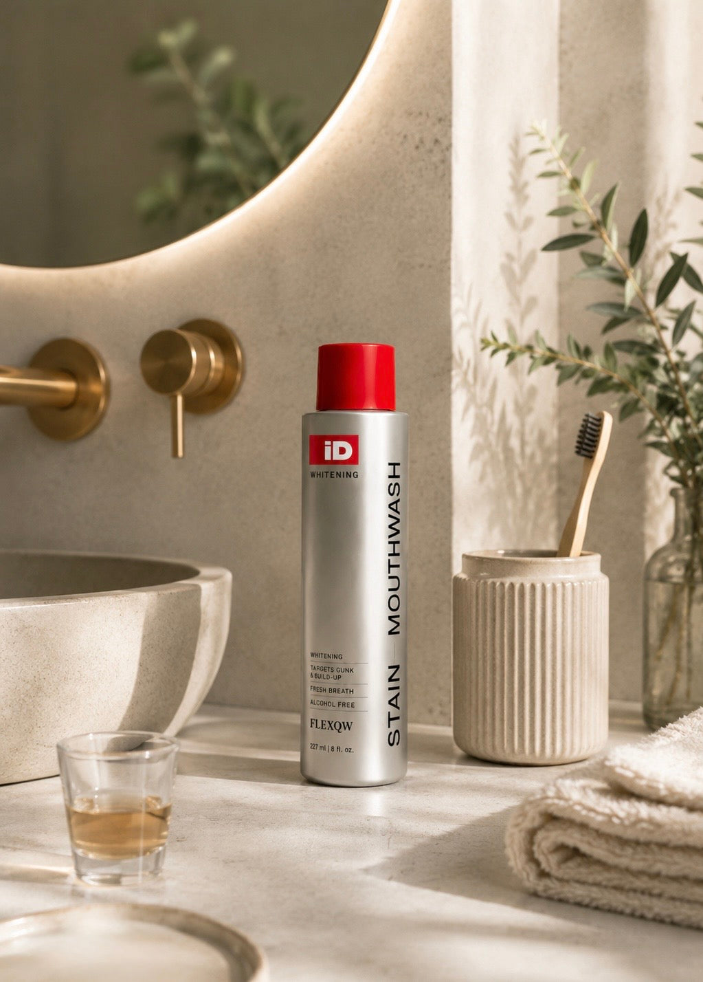 Whitening mouthwash for stain removal & fresh breath
