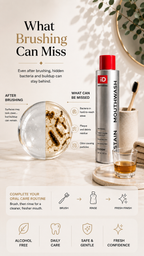 Whitening mouthwash for stain removal & fresh breath