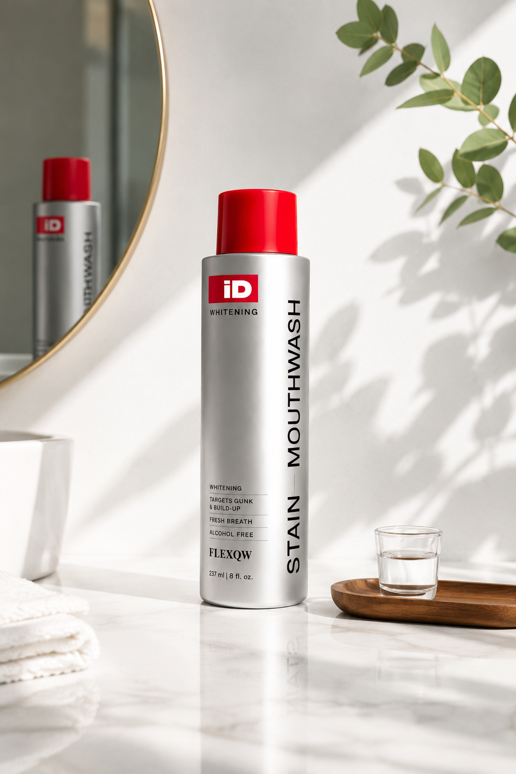 Whitening mouthwash for stain removal & fresh breath