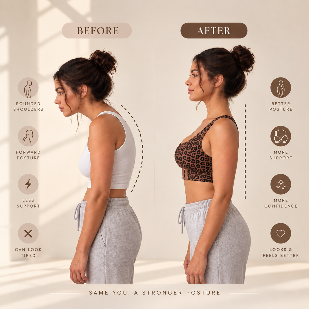 Posture correcting bra